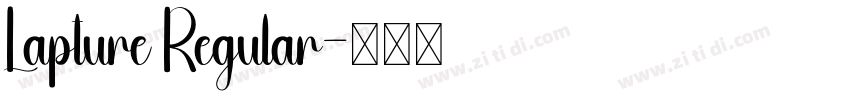 Lapture Regular字体转换
